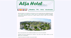 Desktop Screenshot of alfahotel.fr
