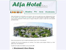 Tablet Screenshot of alfahotel.fr