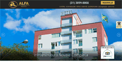 Desktop Screenshot of alfahotel.com.br